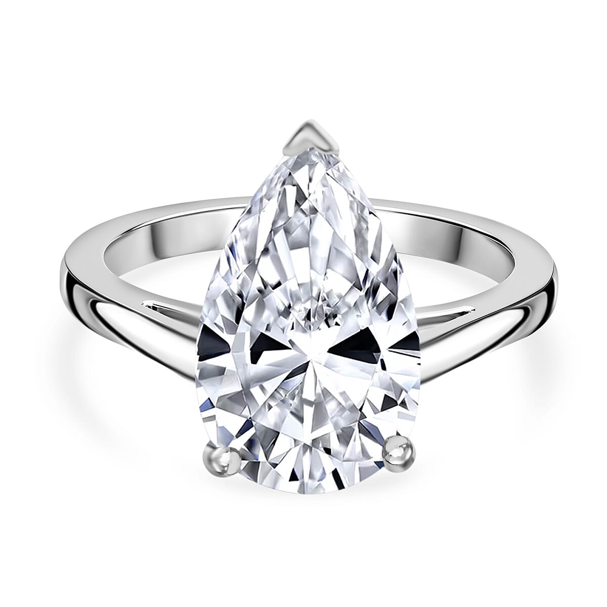 LUXURIANT 3 Ct. Lab Grown Diamond Solitaire Ring in 18K White Gold, IGI Certified 8016310 0