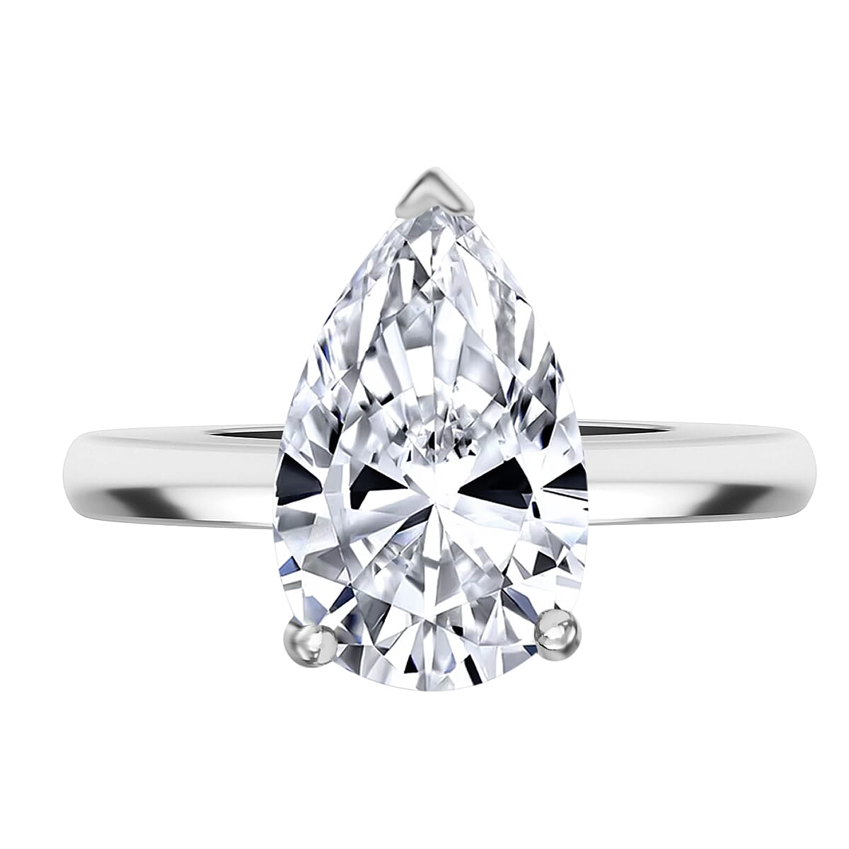 LUXURIANT 3 Ct. Lab Grown Diamond Solitaire Ring in 18K White Gold, IGI Certified 8016310 2
