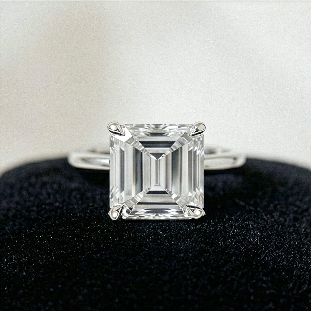 Luxuriant - 14K White Gold IGI Certified Lab Grown Diamond ( VS E-F) Earring with Screw Back 4.00 Ct.