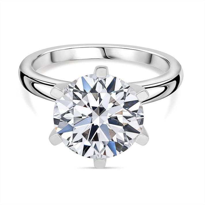 LUXURIANT 5 Ct. Lab Grown Diamond Brilliant-Cut Solitaire Ring in 950 Platinum, IGI Certified 7933690 1