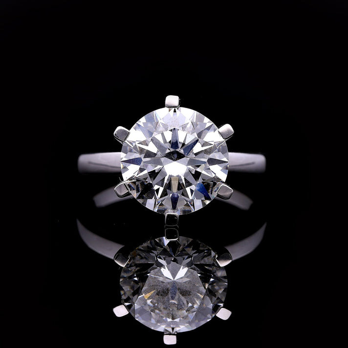 LUXURIANT 5 Ct. Lab Grown Diamond Brilliant-Cut Solitaire Ring in 950 Platinum, IGI Certified 7933691 2