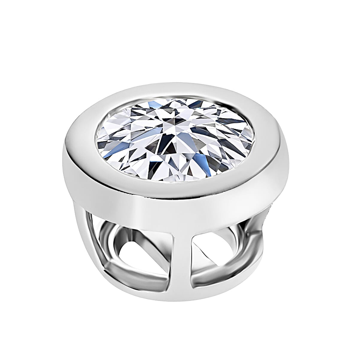 LUXURIANT 1 Ct. Lab Grown Diamond D Colour Solitaire Pendant in 950 Platinum, IGI Certified 8161883 6