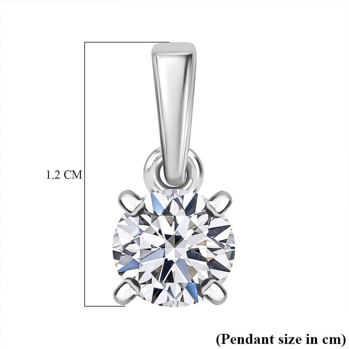 LUXURIANT 950 Platinum SGL Certified Lab Grown Diamond (VS-E/F) Solitaire Pendant 7956191 6