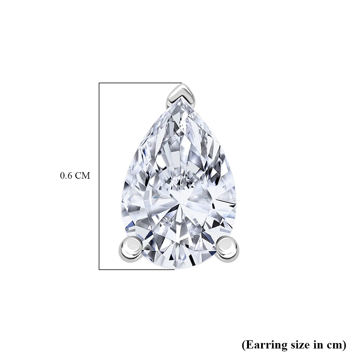 LUXURIANT 950 Platinum SGL Certified Pear Cut Lab Grown Diamond Stud Earrings 8114428 4
