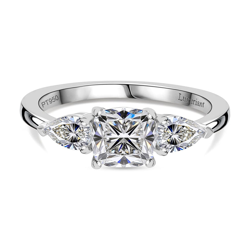Luxuriant 950 Platinum SGL Certified (VS-GH) Lab Grown Diamond Ring 1.50 Ct.