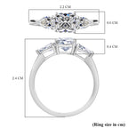 Luxuriant 950 Platinum SGL Certified (VS-GH) Lab Grown Diamond Ring 1.50 Ct.