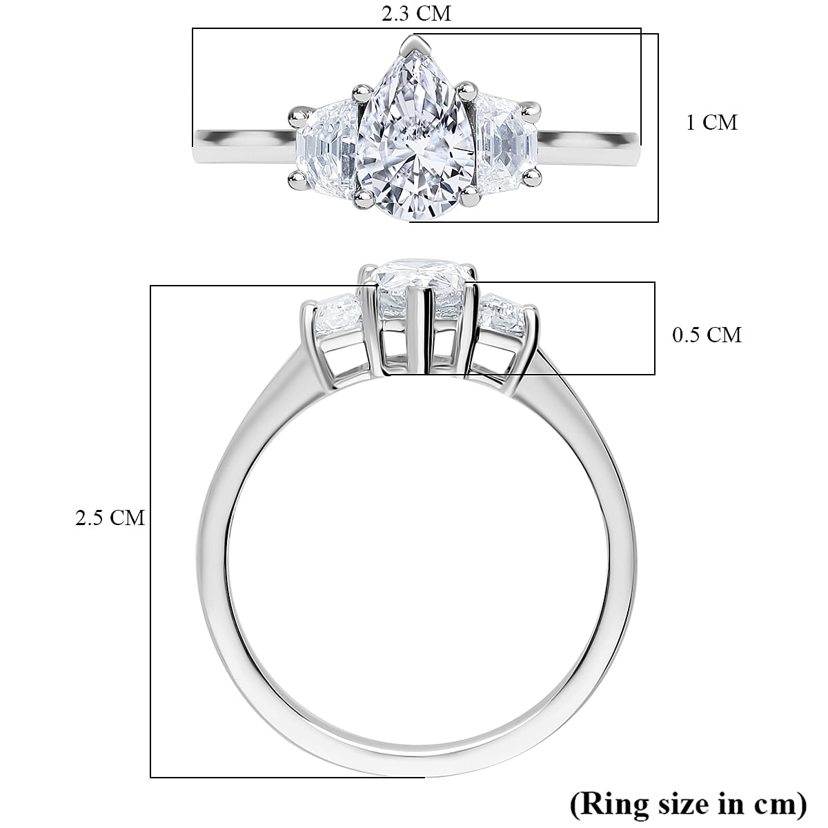 LUXURIANT 1.50 Ct. Lab Grown Diamond Ring in 950 Platinum SGL Certified (VS-EF) 8132110 5