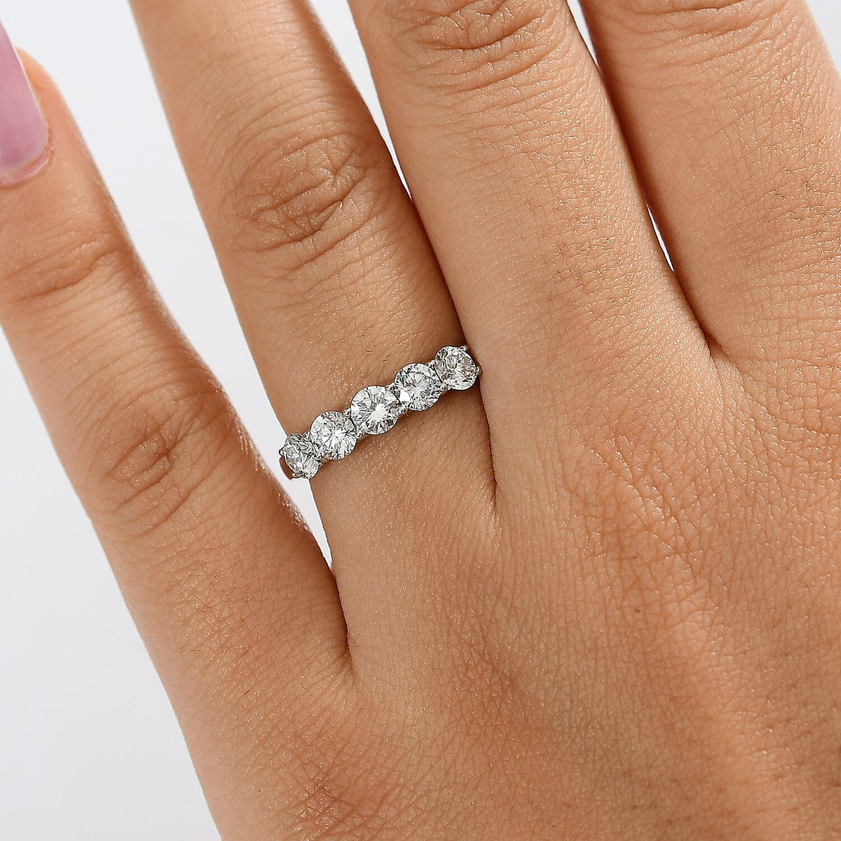 LUXURIANT 950 Platinum VS Lab Grown Diamond EF, VSIGI Ring, Platinum Wt.5.5 Gms  1.250  Ct. 8134151 2
