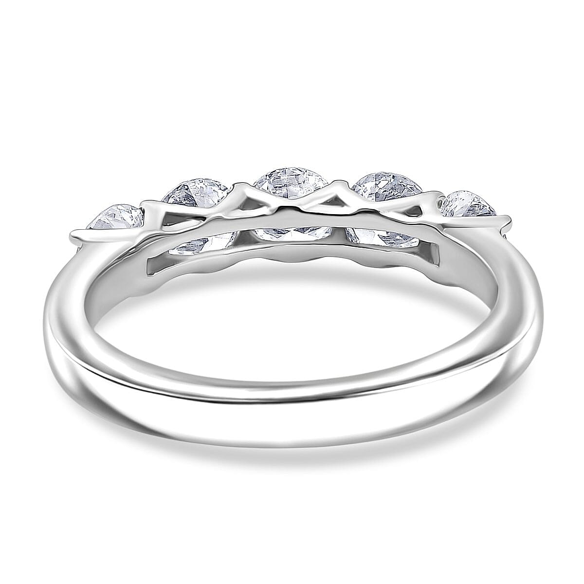 LUXURIANT 950 Platinum VS Lab Grown Diamond EF, VSIGI Ring, Platinum Wt.5.5 Gms  1.250  Ct. 8134151 4