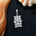Luxuriant 9K White Gold SGL Certified Lab Grown Diamond (VS-GH) Boat Pendant 1.00 Ct.