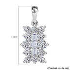 Luxuriant 9K White Gold SGL Certified Lab Grown Diamond (VS-GH) Boat Pendant 1.00 Ct.