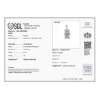 Luxuriant 9K White Gold SGL Certified Lab Grown Diamond (VS-GH) Boat Pendant 1.00 Ct.