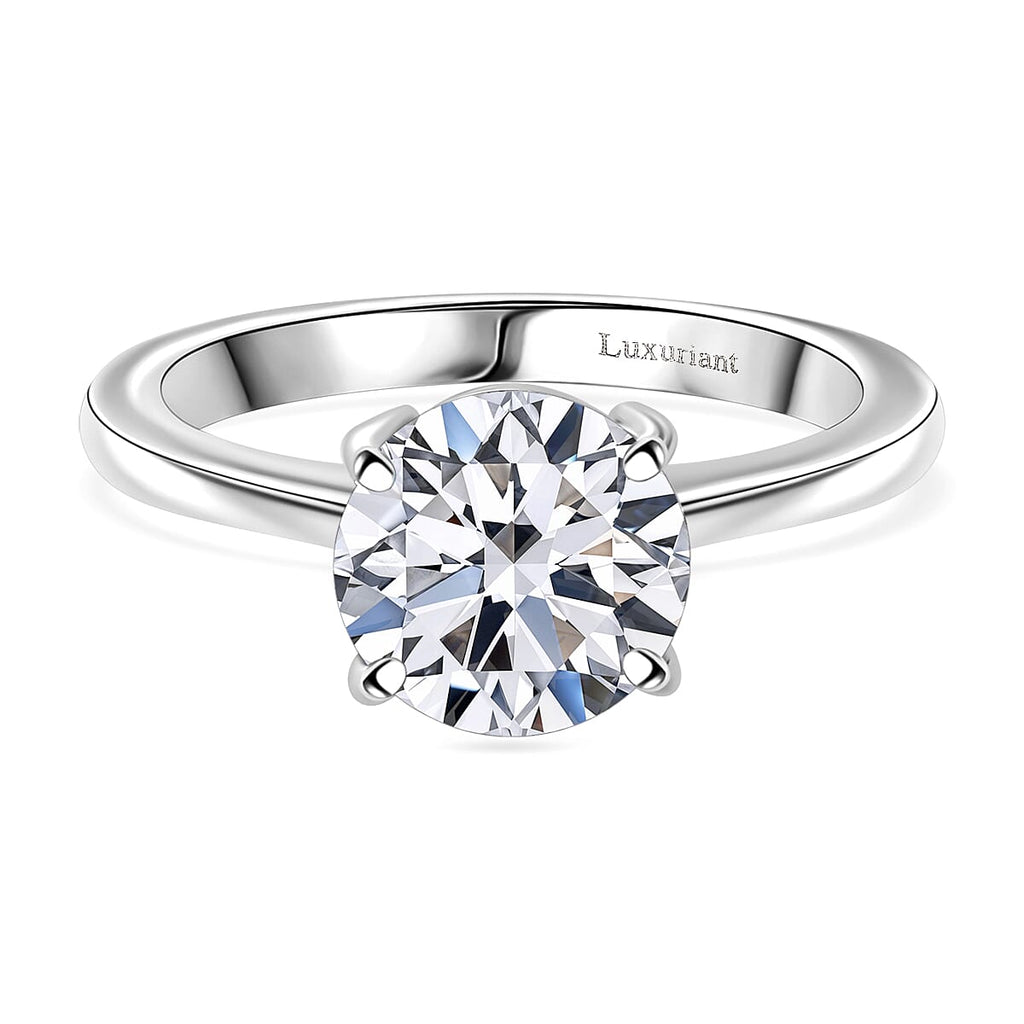 Luxuriant 950 Platinum SGL Certified Lab Grown Diamond (VS-EF) Solitaire Ring 2.03 Ct, Platinum Wt. 4.82 Gms.
