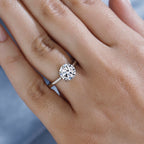 Luxuriant 950 Platinum SGL Certified Lab Grown Diamond (VS-EF) Solitaire Ring 2.03 Ct, Platinum Wt. 4.82 Gms.