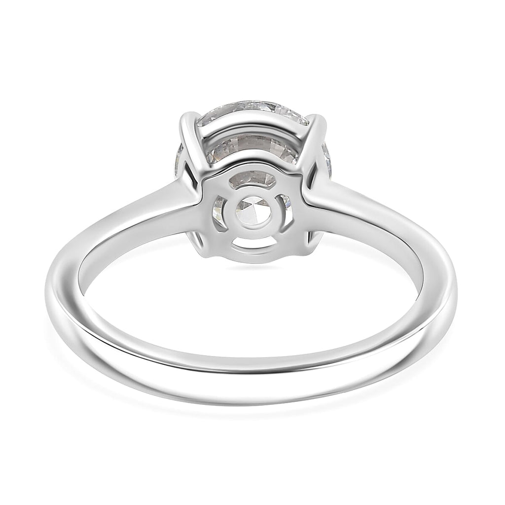 Luxuriant 950 Platinum SGL Certified Lab Grown Diamond (VS-EF) Solitaire Ring 2.03 Ct, Platinum Wt. 4.82 Gms.