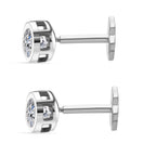 Luxuriant Lab Grown Diamond Earring in Rhodium Overlay Sterling Silver 0.20 Ct.