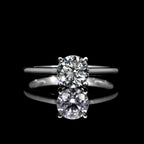 Luxuriant Diamond SGL Certified 9K White Gold (SI-G-H) Lab Grown Diamond Solitaire Ring 0.51 Ct.