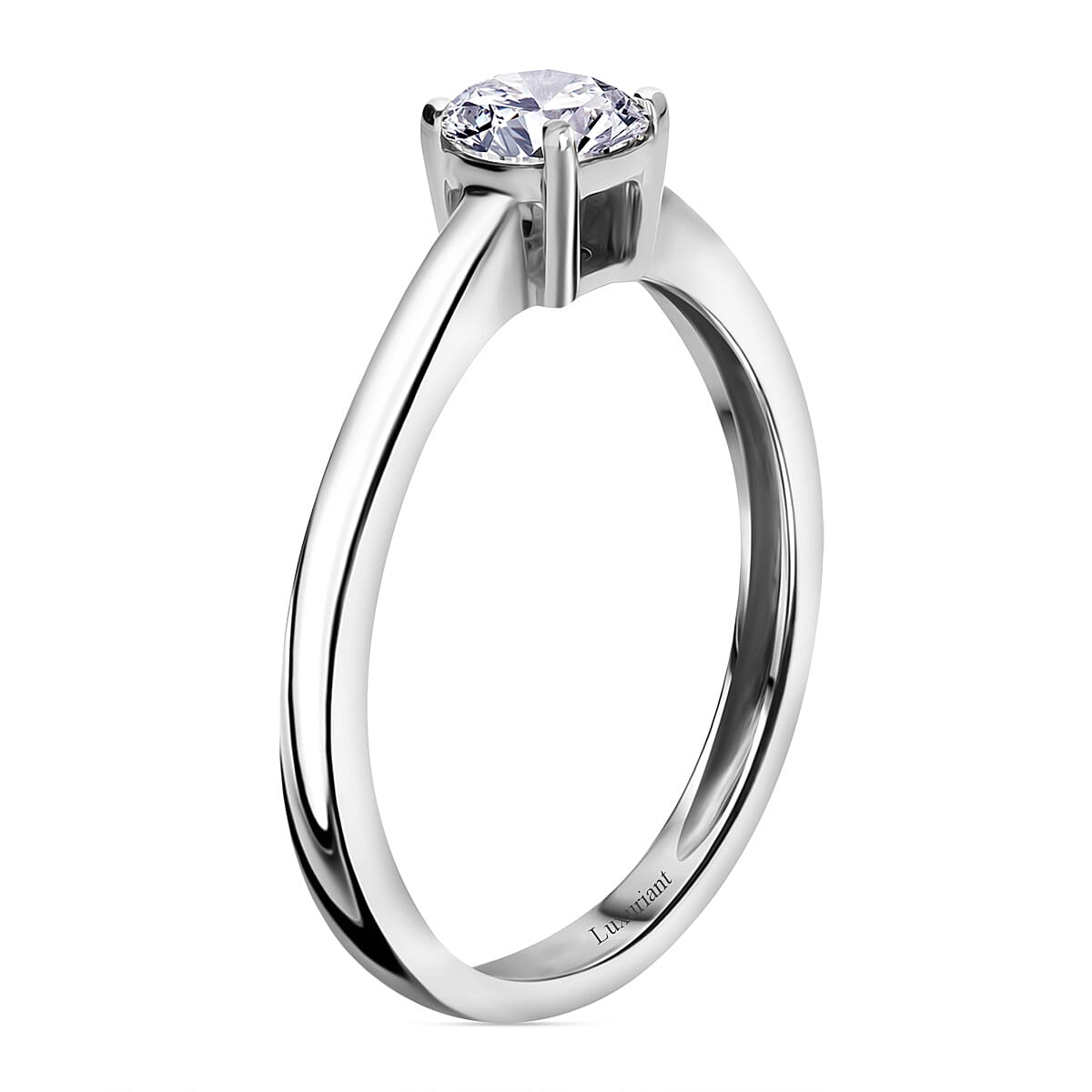 LUXURIANT SGL Certified 9K White Gold (SI G H) Lab Grown Diamond Solitaire Ring 0.51 Ct. 8068776 4