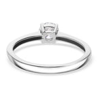 Luxuriant Diamond SGL Certified 9K White Gold (SI-G-H) Lab Grown Diamond Solitaire Ring 0.51 Ct.