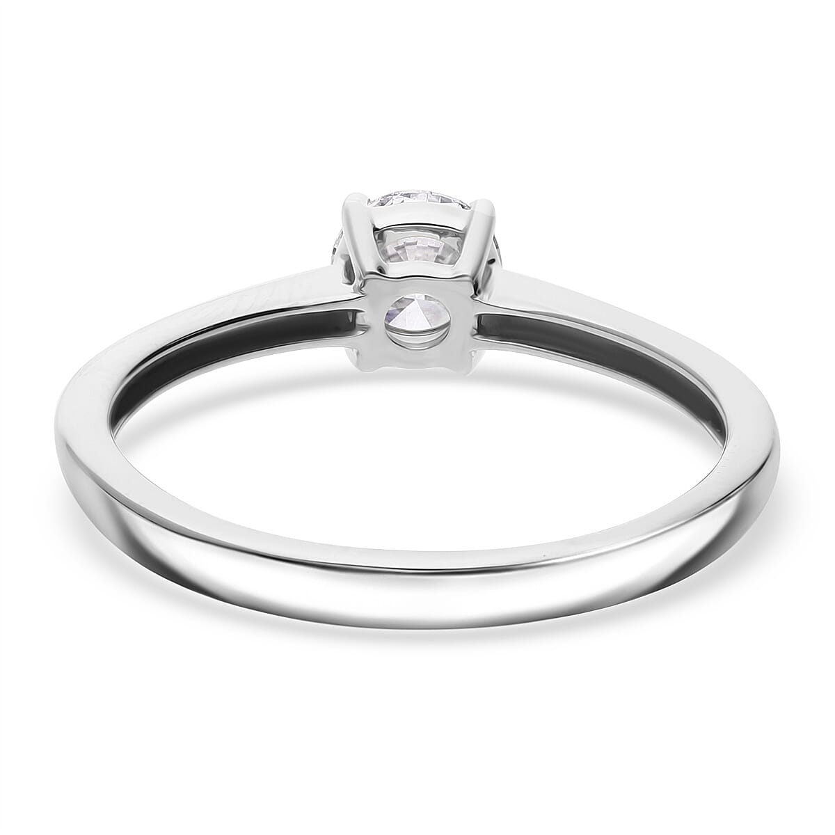 LUXURIANT SGL Certified 9K White Gold (SI G H) Lab Grown Diamond Solitaire Ring 0.51 Ct. 8068776 5