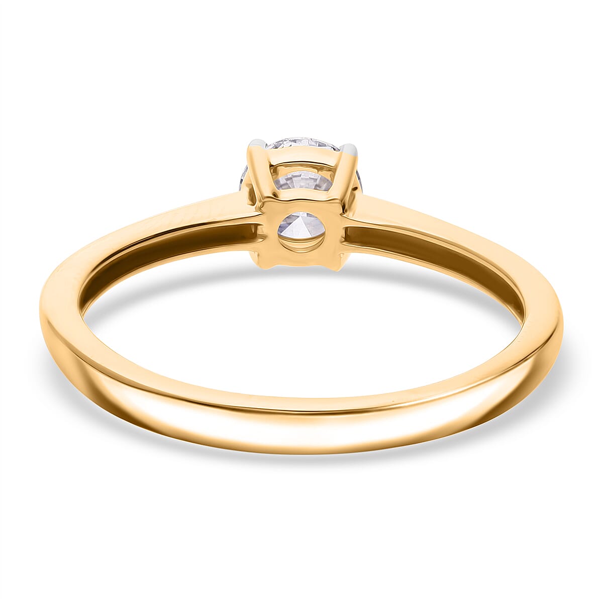 LUXURIANT SGL Certified 9K Yellow Gold (SI G H) Lab Grown Diamond Solitaire Ring 0.51 Ct. 8068791 5