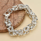 Vegas Find - La Bella Byzantine Bracelet in Sterling Silver (Size 8)