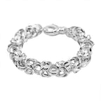 Vegas Find - La Bella Byzantine Bracelet in Sterling Silver (Size 8)