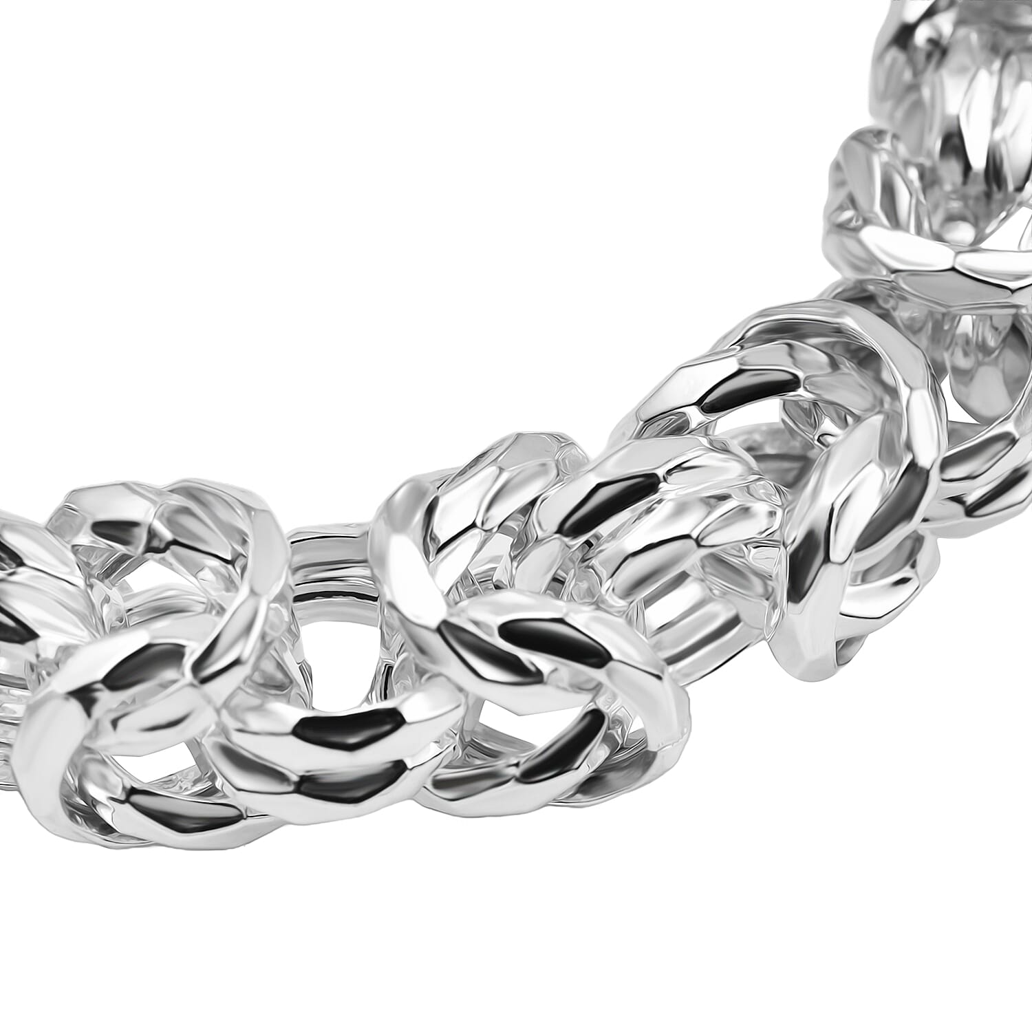 La Bella Byzantine Bracelet in Sterling Silver (Size - 8), Silver Wt. 30.01 Gms 7760482 4