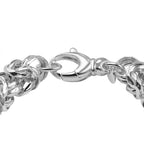 Vegas Find - La Bella Byzantine Bracelet in Sterling Silver (Size 8)