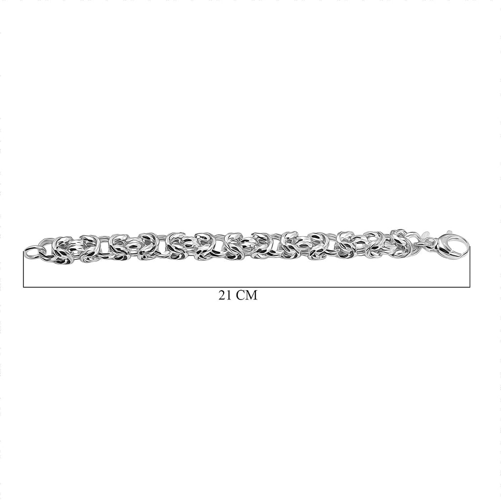 Vegas Find - La Bella Byzantine Bracelet in Sterling Silver (Size 8)