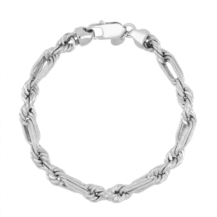 Italian Jewellery - Handmade Sterling Silver Bracelet (Size - 7.5) With Lobster Clasp Silver Wt. 15.43 Gms 8055728 1