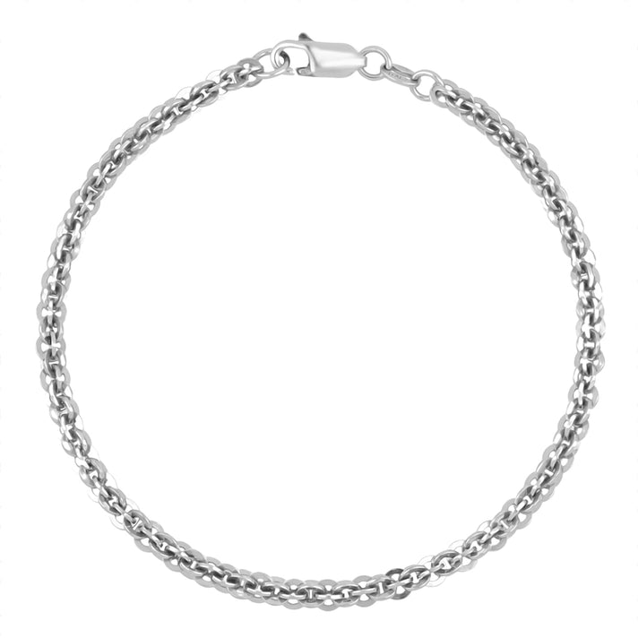 La Bella - Fine Italian Jewellery: Handmade Sterling Silver Cristallino Bracelet (Size - 7.5) with Lobster Clasp 8055719 1