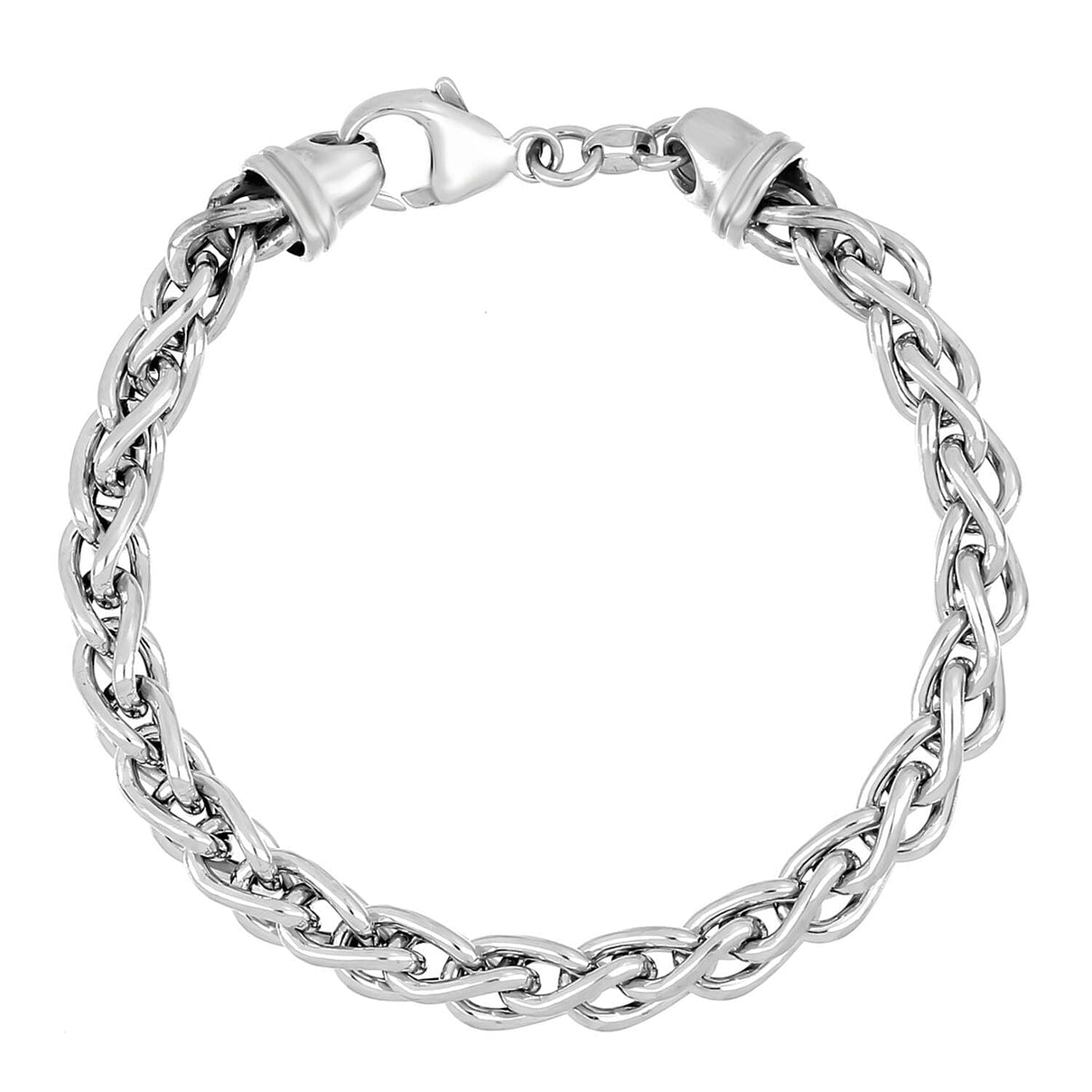 Italian Jewellery - Handmade 6.6MM Sterling Silver Necklace (Size 20) With Lobster Clasp 8201709 0