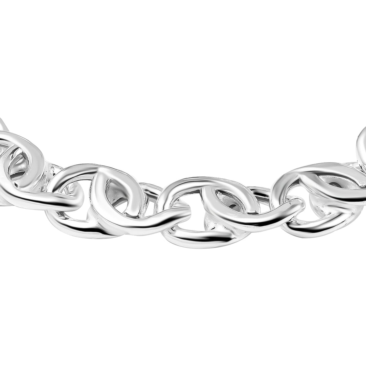 La Bella Fine Italian Jewellery- Handmade Sterling Silver Occhio Bracelet (Size - 8) with Lobster Clasp, Silver Wt. 18.11 Gms. 7860164 3