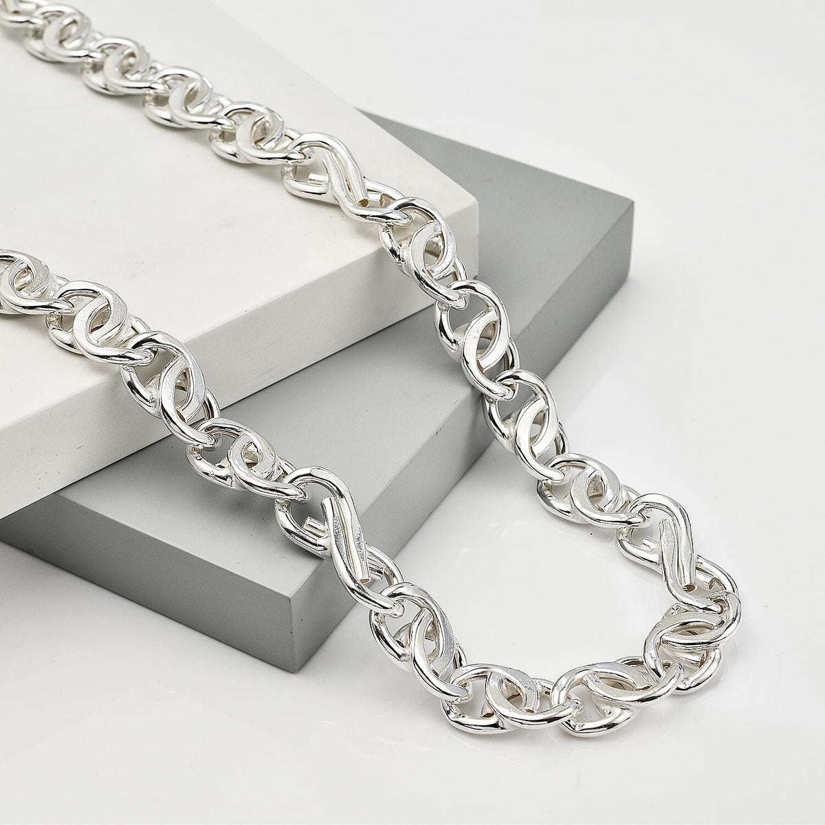 La Bella Fine Italian Jewellery- Handmade Sterling Silver Rambo Necklace (Size 20), Silver Wt. 45 Gms 7860187 3