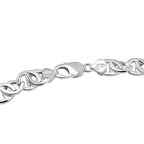 La Bella Fine Italian Jewellery- Handmade Sterling Silver Rambo Necklace (Size 20), Silver Wt. 45 Gms