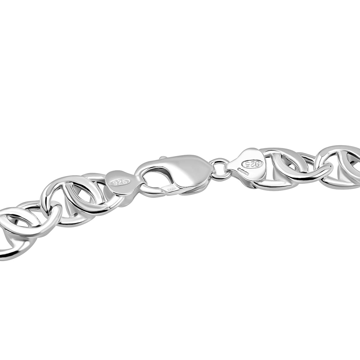 La Bella Fine Italian Jewellery- Handmade Sterling Silver Rambo Necklace (Size 20), Silver Wt. 45 Gms 7860187 5
