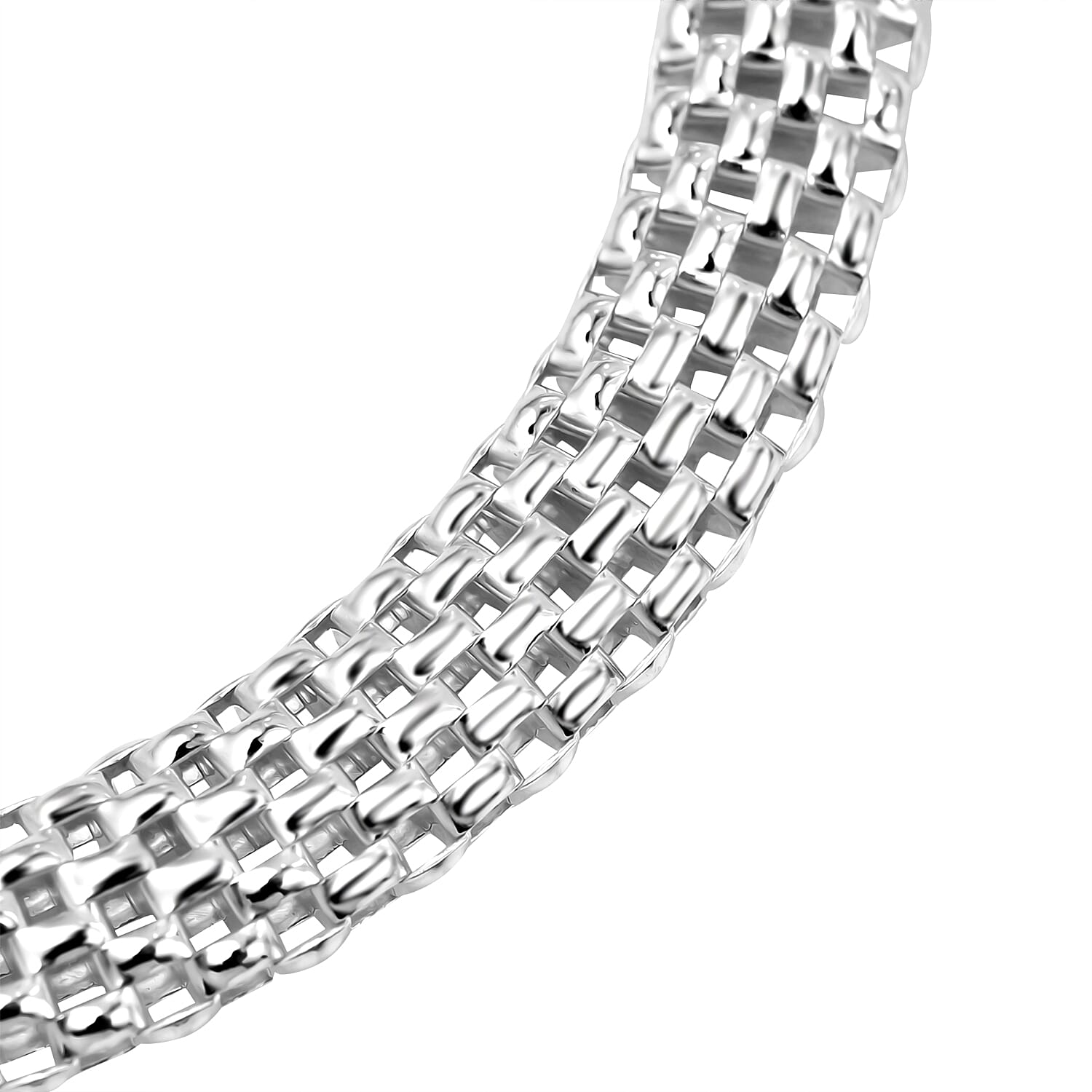La Bella Fine Italian Jewellery- Sterling Silver Bracelet (Size - 7.5) 8201707 1