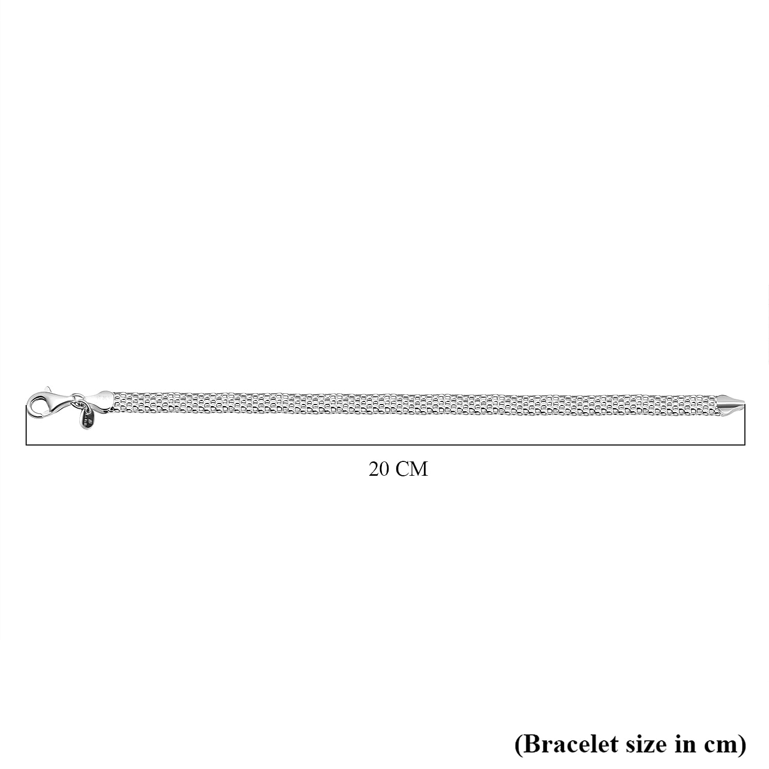 La Bella Fine Italian Jewellery- Sterling Silver Bracelet (Size - 7.5) 8201707 3