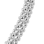 La Bella Fine Italian Jewellery - Sterling Silver Popcorn Necklace (Size - 20) with Lobster Clasp, Silver Wt. 21.70 Gms
