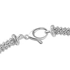 La Bella Fine Italian Jewellery - Sterling Silver Popcorn Necklace (Size - 20) with Lobster Clasp, Silver Wt. 21.70 Gms