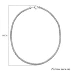 La Bella Fine Italian Jewellery - Sterling Silver Popcorn Necklace (Size - 20) with Lobster Clasp, Silver Wt. 21.70 Gms