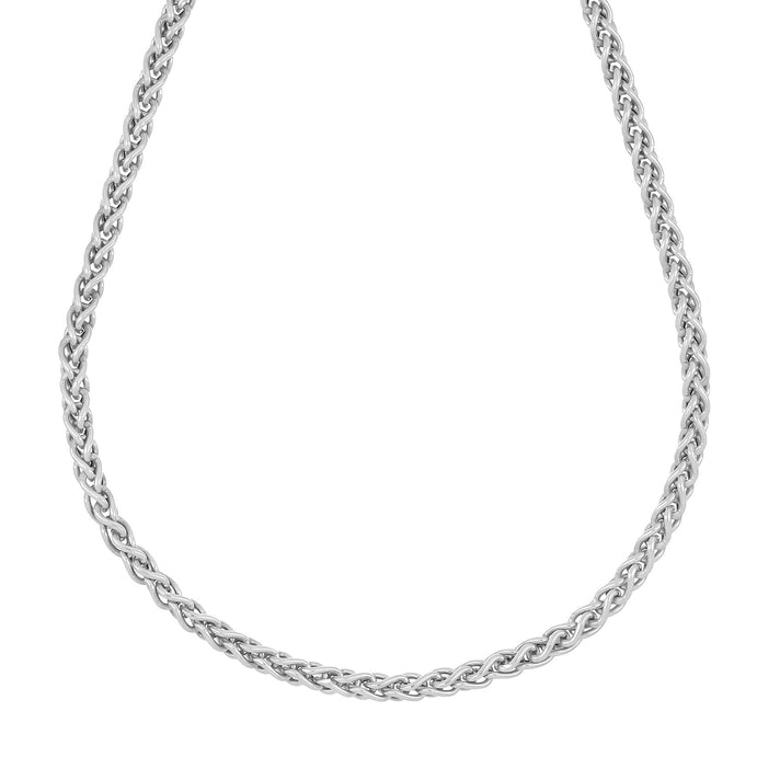 La Bella Handmade- Sterling Silver Spiga Necklace (Size - 20) with Lobster Clasp 8478759 1
