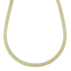 La Bella Handmade - Yellow Gold Plated Sterling Silver Bismark Necklace (Size - 20), Silver Wt. 14.09 Gms