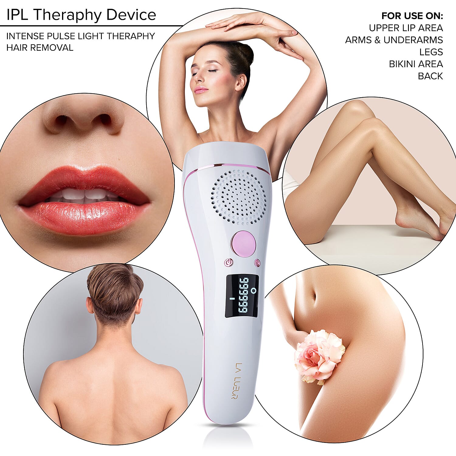La Lueur ICE Cool IPL Hair Removal Device 8833649 3