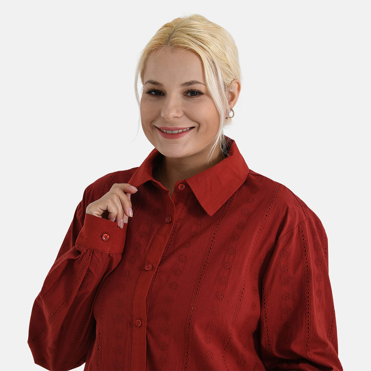 La Marey 100% Cotton Embroidered Shirt 8022042 6