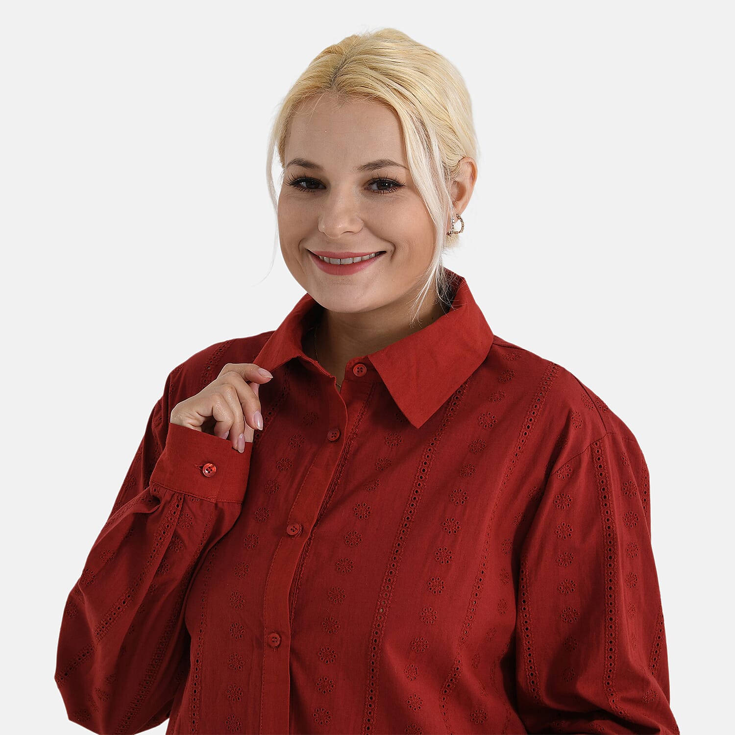 La Marey 100% Cotton Embroidered Shirt 8022042 6