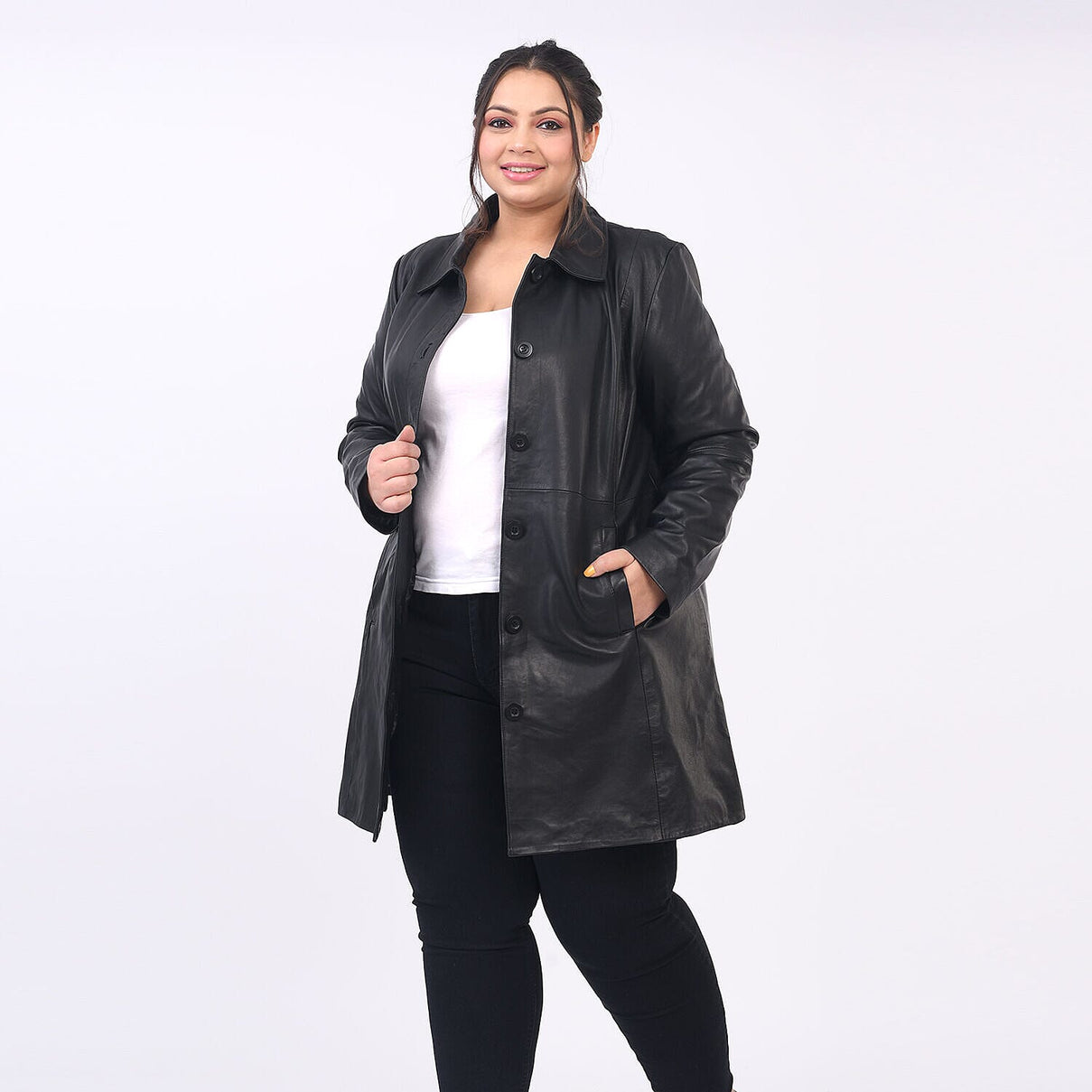 La Marey Leather Long Coat 7152249 2