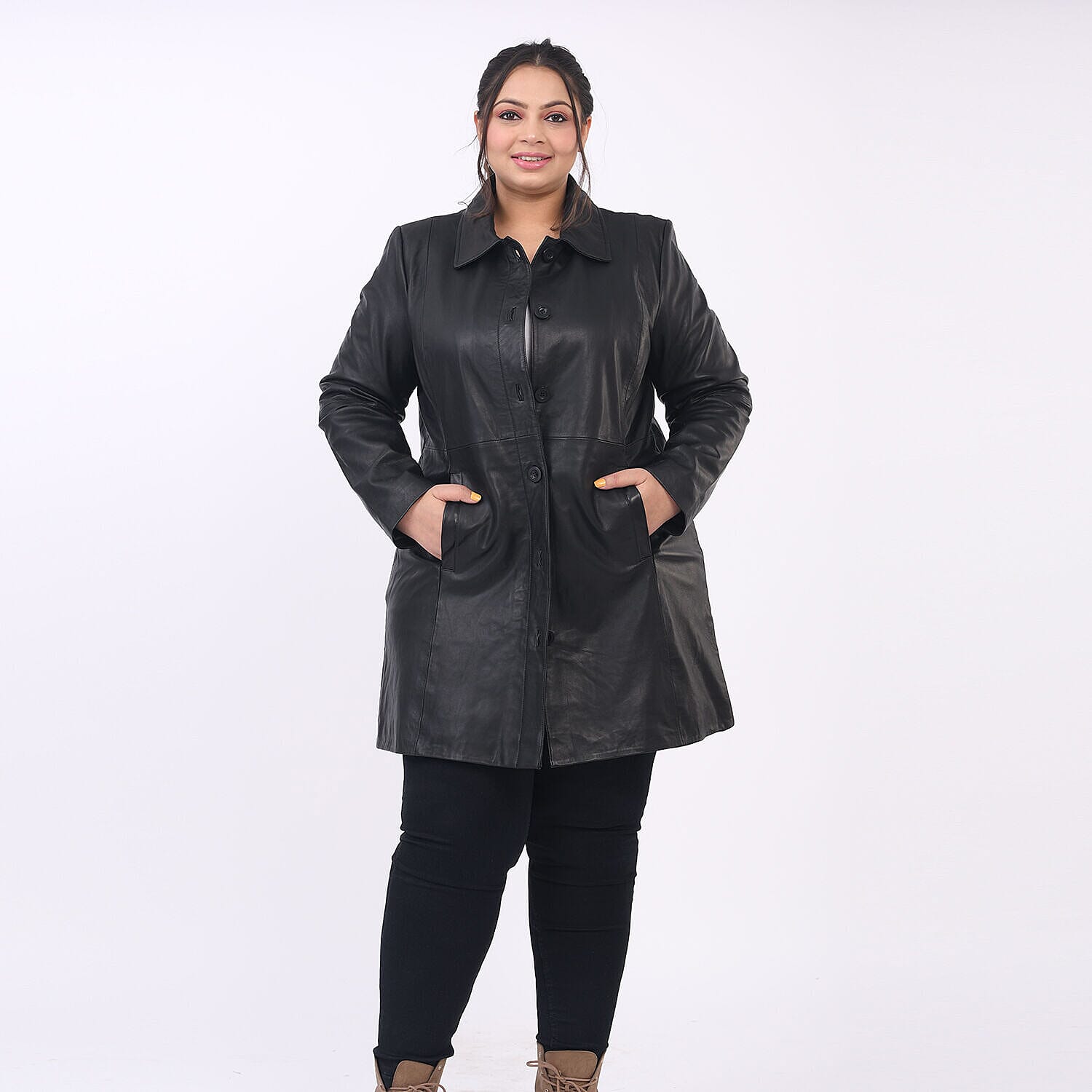 La Marey Leather Long Coat 7152249 4