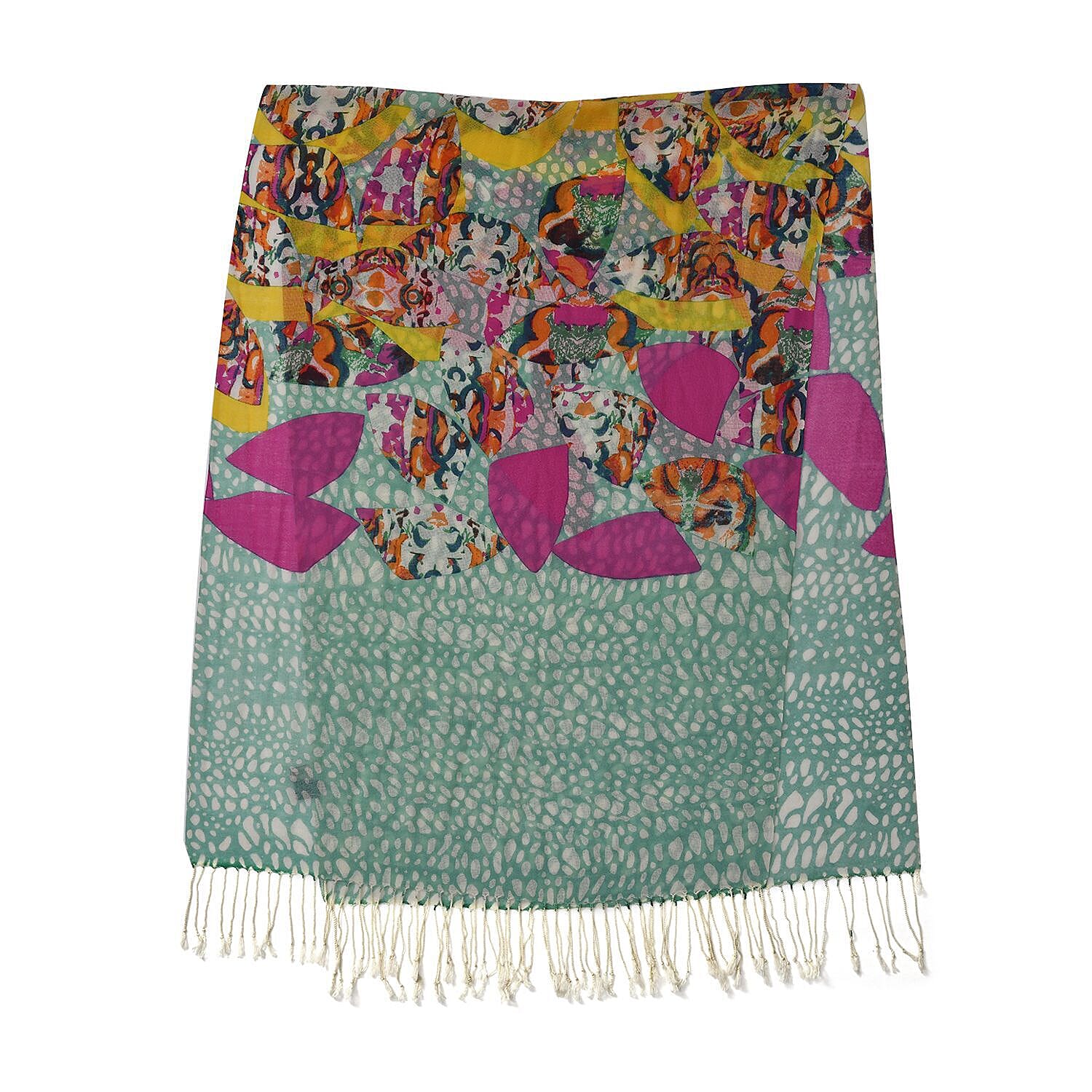 La Marey 100% Merino Wool Wave Scarf (Size 175x66 cm) 8915259 3